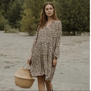 Jackson Rowe leopard print dress/tunic. M